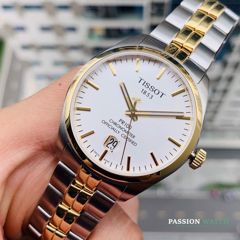 tissot-pr100-gent-cosc-t101-451-22-031-00-7 Đồng Hồ Tissot PR100 Gent COSC T101.451.22.031.00 - Chính Hãng Giá Tốt - Passion Watch