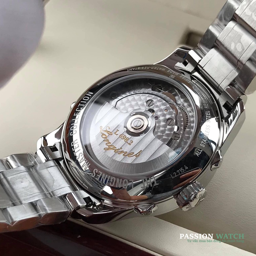 Dong-Ho-Chinh-Hang-Longines-L2.715.4.71.6-9 Đáy Sau Lộ Cơ Longines Master Collection Retrograde L2.715.4.71.6 (L27154716)