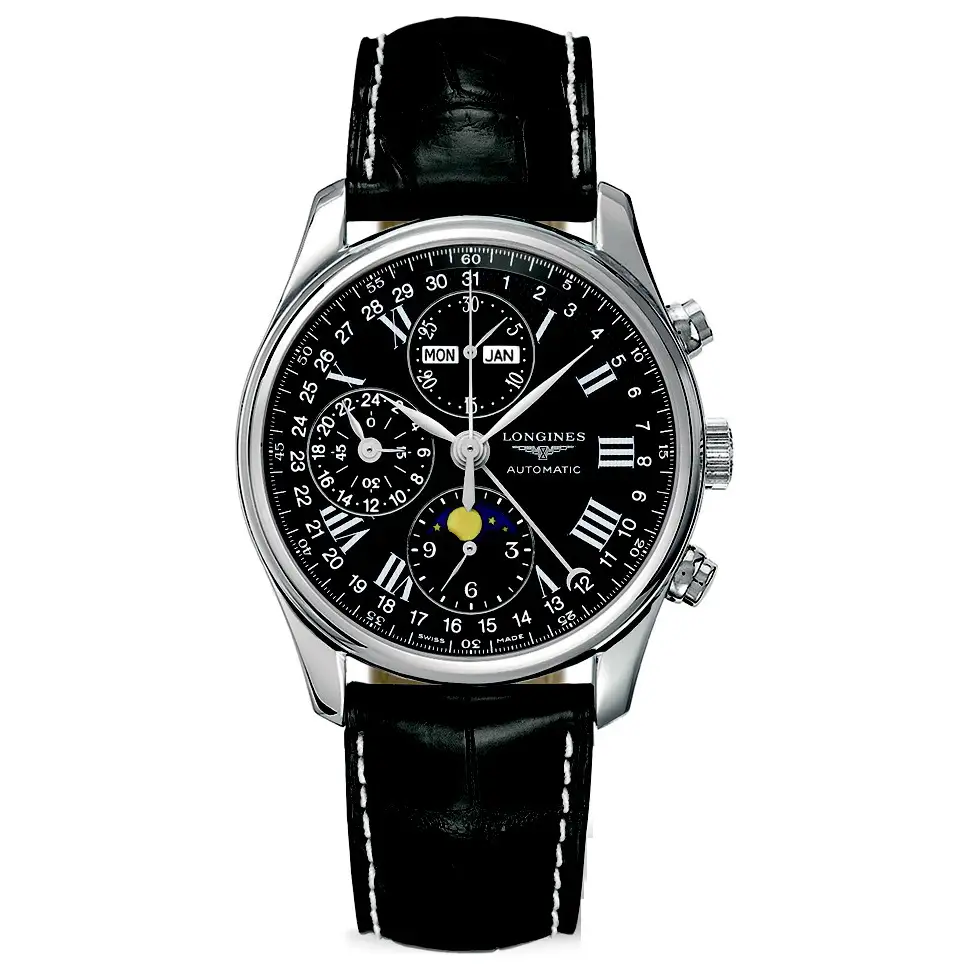 longines-l2-673-4-51-8-master-38-5mm Longines Master Collection Moonphase L2.673.4.51.8 - Chính Hãng Giá Tốt - Passion Watch