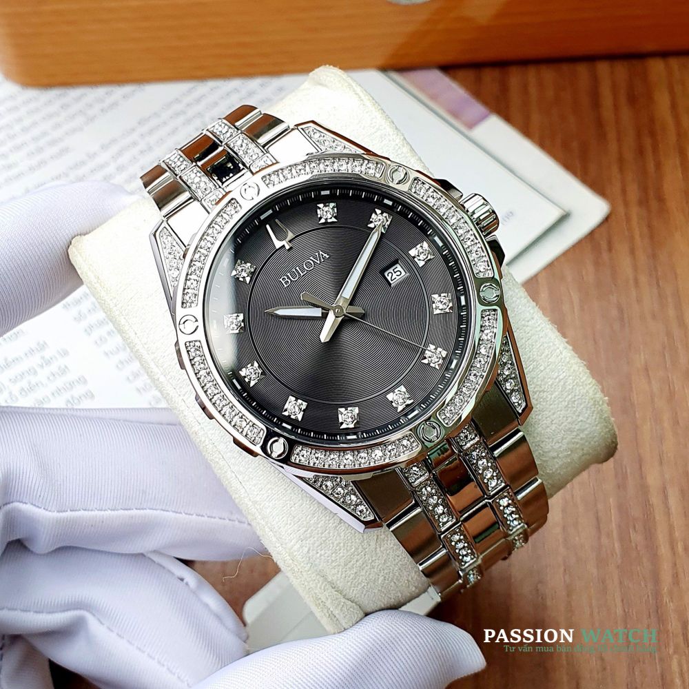 Dong-ho-Bulova-96K104 Đồng Hồ Bulova Swarovski Crystal 96K104 - Chính Hãng Giá Tốt - Passion Watch