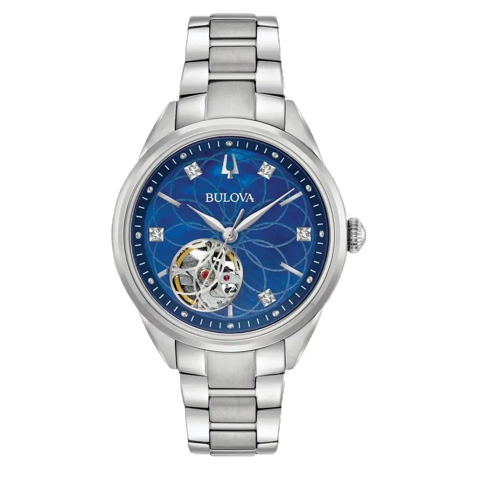 Dong-ho-Bulova-96P191 Đồng Hồ Bulova Sutton Open Heart 96P191 - Chính Hãng Giá Tốt - Passion Watch