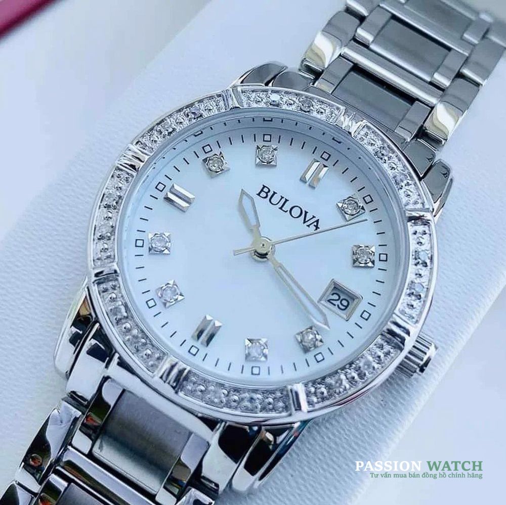 Dong-ho-Bulova-96R105 Đồng Hồ Bulova Diamond Calendar 96R105 - Chính Hãng Giá Tốt - Passion Watch