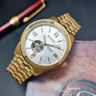 Dong ho Bulova 97A130 2 Đồng Hồ Bulova Open Heart 97A130 - Chính Hãng Giá Tốt - Passion Watch