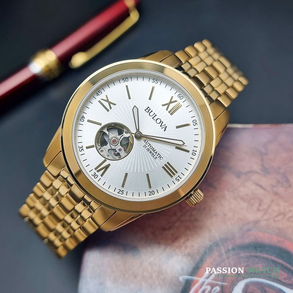Dong-ho-Bulova-97A130-2 Đồng Hồ Bulova Open Heart 97A130 - Chính Hãng Giá Tốt - Passion Watch