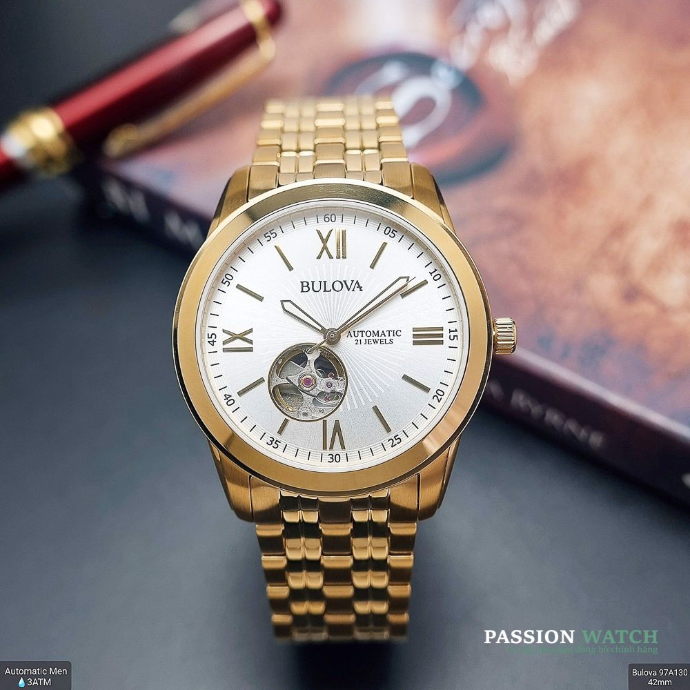 Dong-ho-Bulova-97A130 Đồng Hồ Bulova Open Heart 97A130 - Chính Hãng Giá Tốt - Passion Watch