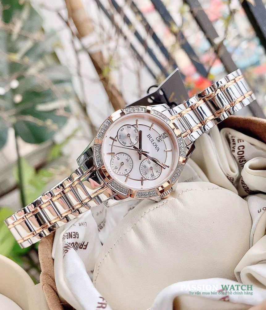 Dong-ho-Bulova-98N110-3 Đồng Hồ Bulova Crystal Two-Tone 98N110 - Chính Hãng Giá Tốt - Passion Watch