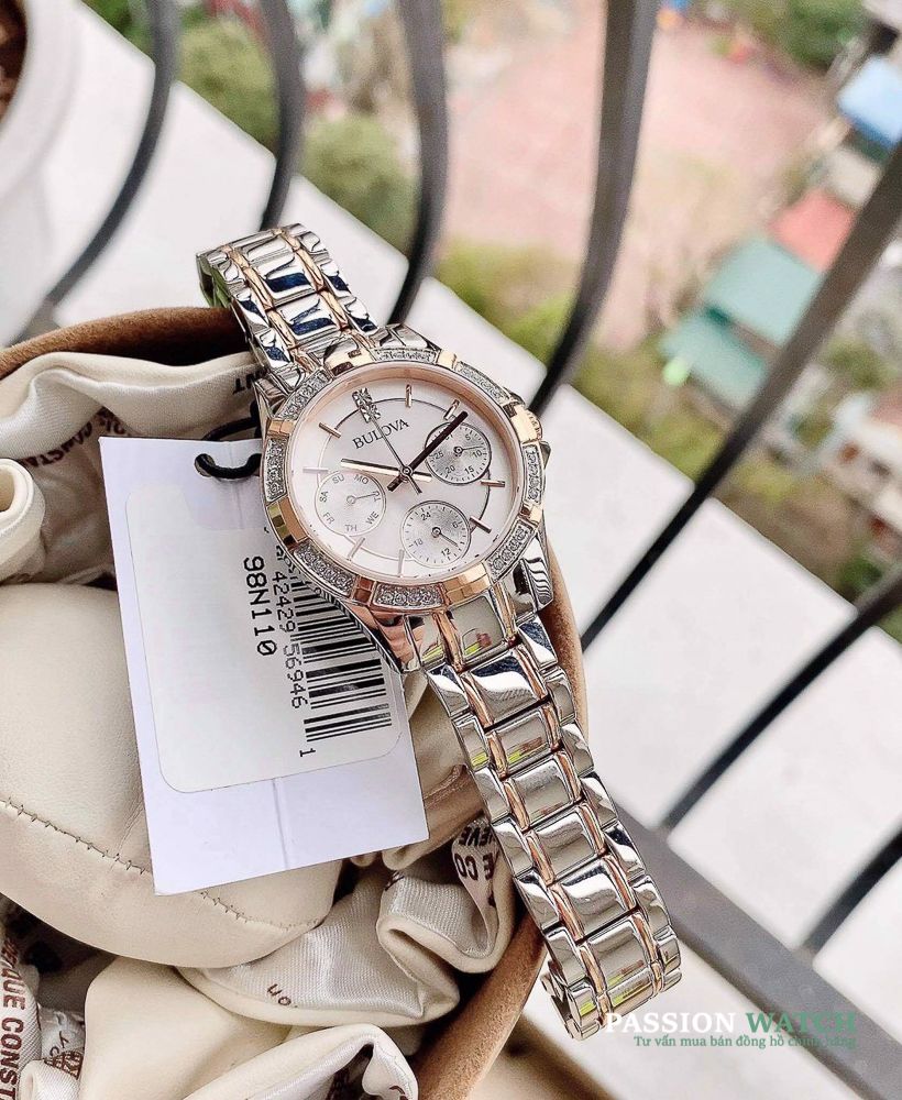 Dong-ho-Bulova-98N110-4 Đồng Hồ Bulova Crystal Two-Tone 98N110 - Chính Hãng Giá Tốt - Passion Watch