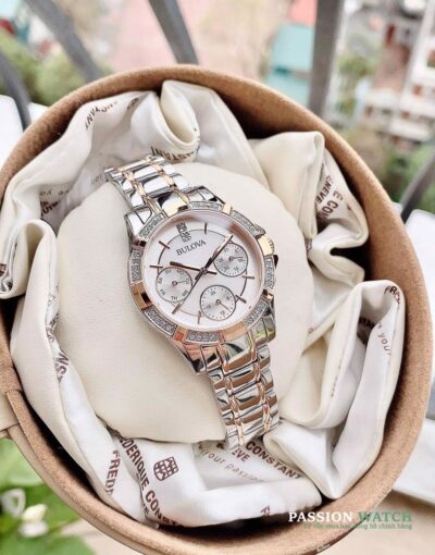 Dong ho Bulova 98N110 6 Đồng Hồ Bulova Crystal Two-Tone 98N110 - Chính Hãng Giá Tốt - Passion Watch