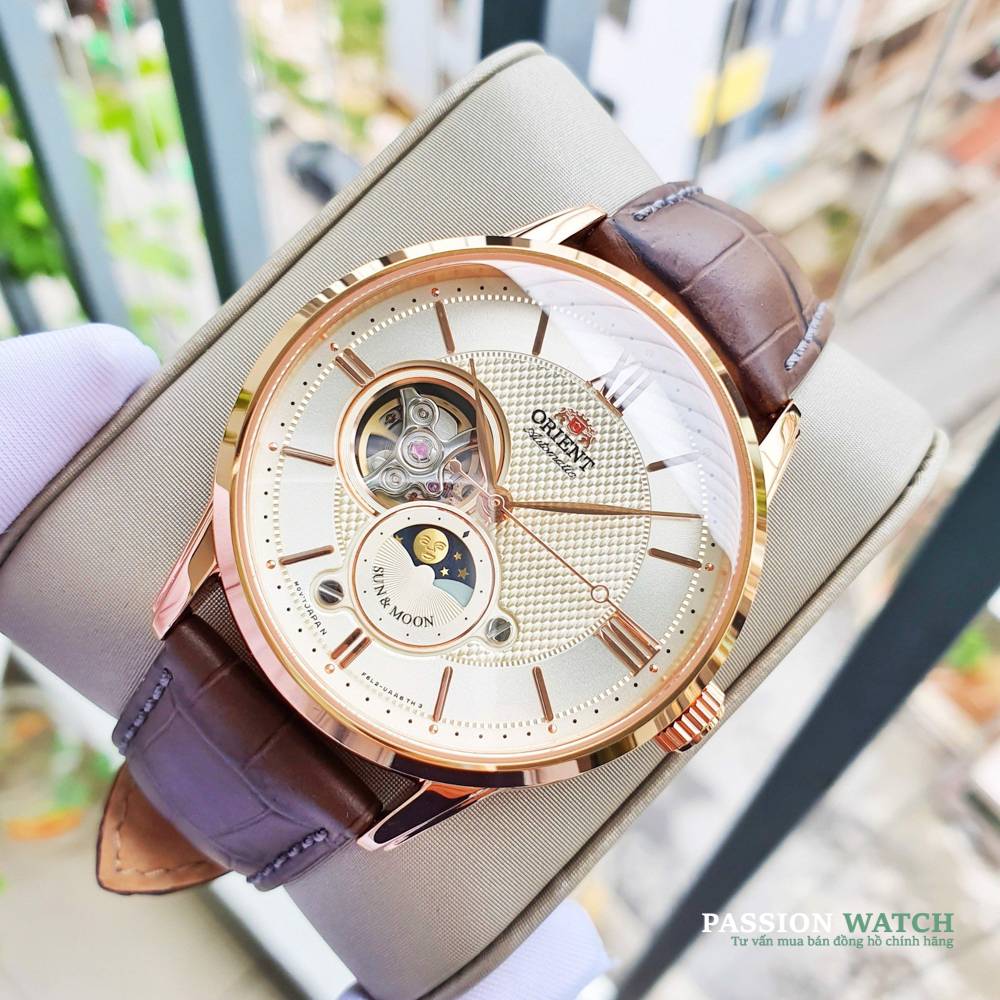 Dong-ho-nam-prient-sun-moon-RA-AS0003S00B Orient Sun And Moon Open Heart Gen 4 RA-AS0003S00B - Chính Hãng Giá Tốt - Passion Watch
