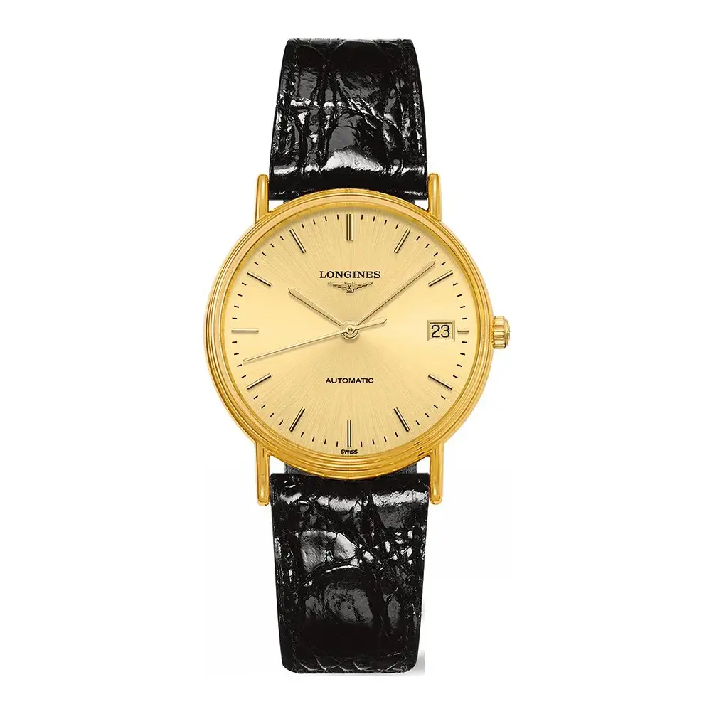 longines-l48212322-presence-leather-watch-34mm Longines Presence L4.821.2.32.2 - Chính Hãng Giá Tốt - Passion Watch