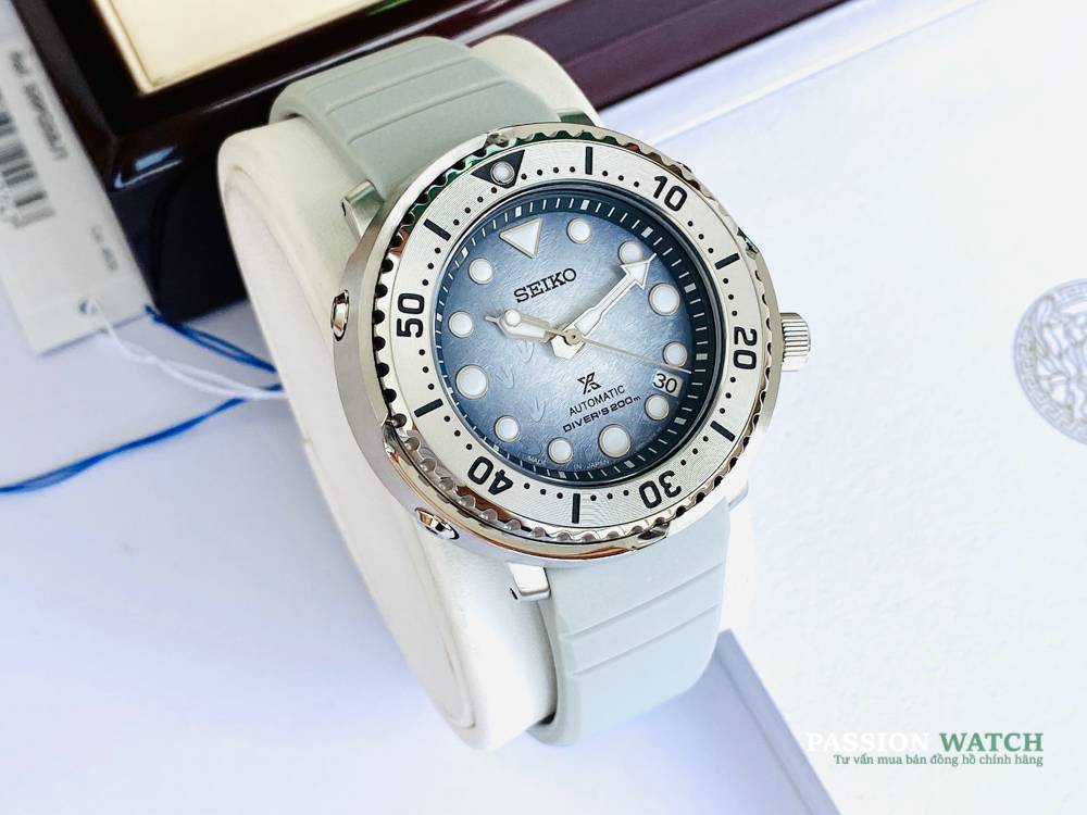 Seiko Prospex SRPG59J1 “Save The Ocean Frost Special Edition ” Baby Tuna size 43mm-6 Seiko Prospex “Save The Ocean Antarctica” Baby Tuna SRPG59K1 Limited Edition Size 43mm