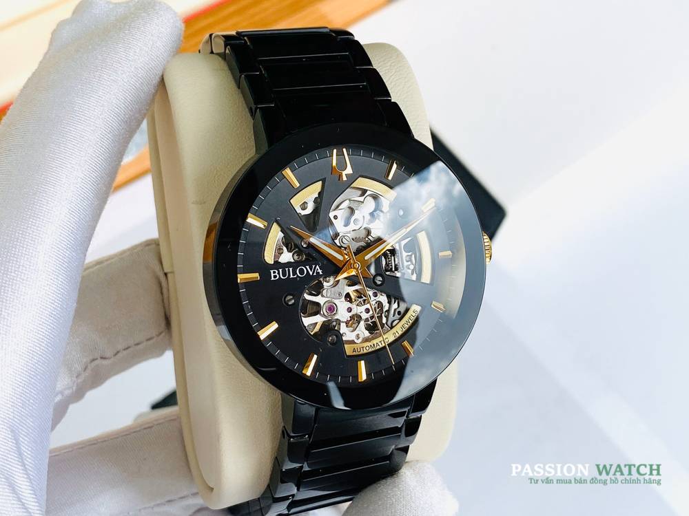 Bulova Skeleton 98A203-5 Bulova Sketeton 98A203 - Chính Hãng Giá Tốt - Passion Watch