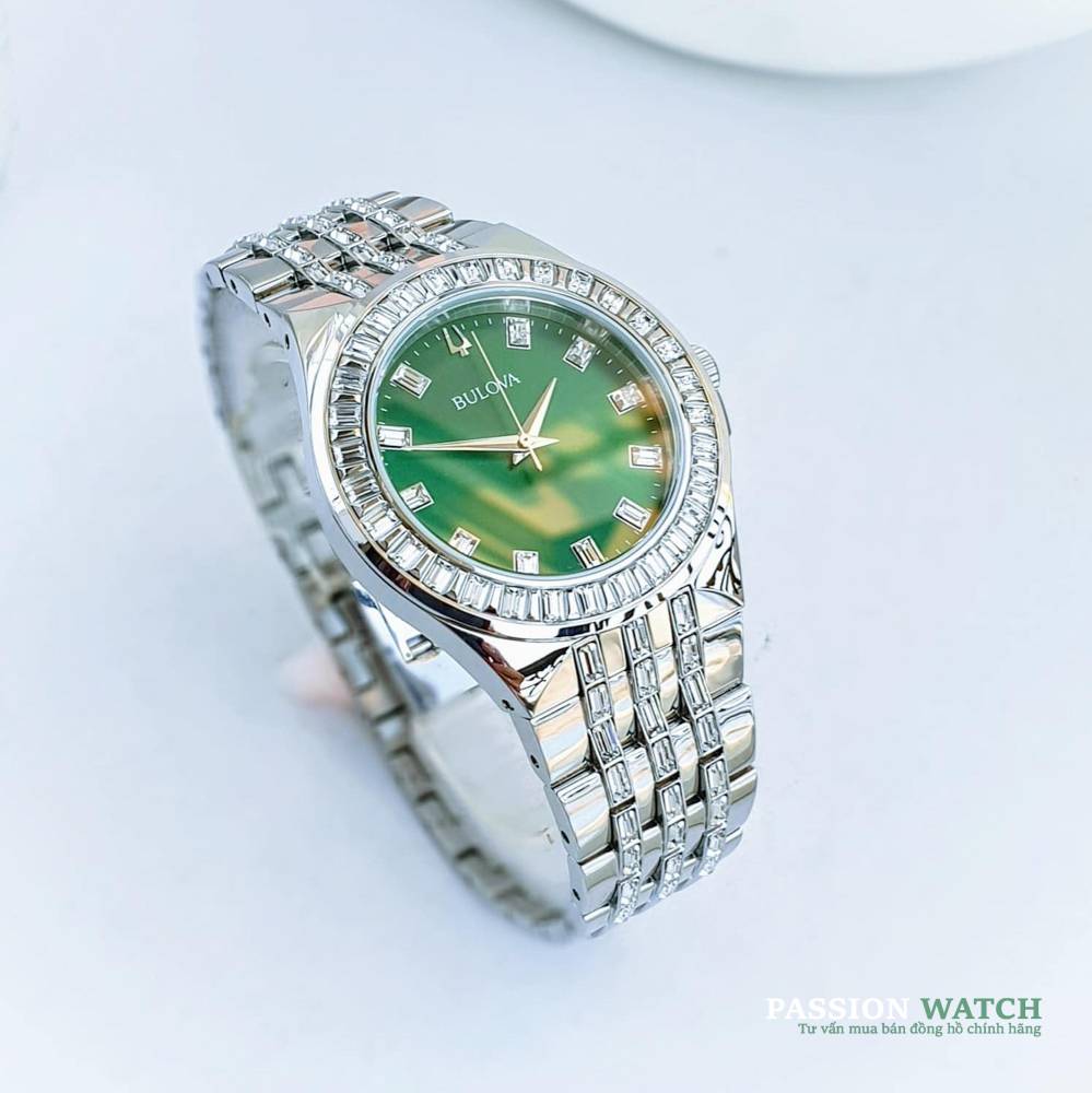 Bulova Quartz Crystal 96A253-6 Bulova Quartz Crystal 96A253 - Chính Hãng Giá Tốt - Passion Watch