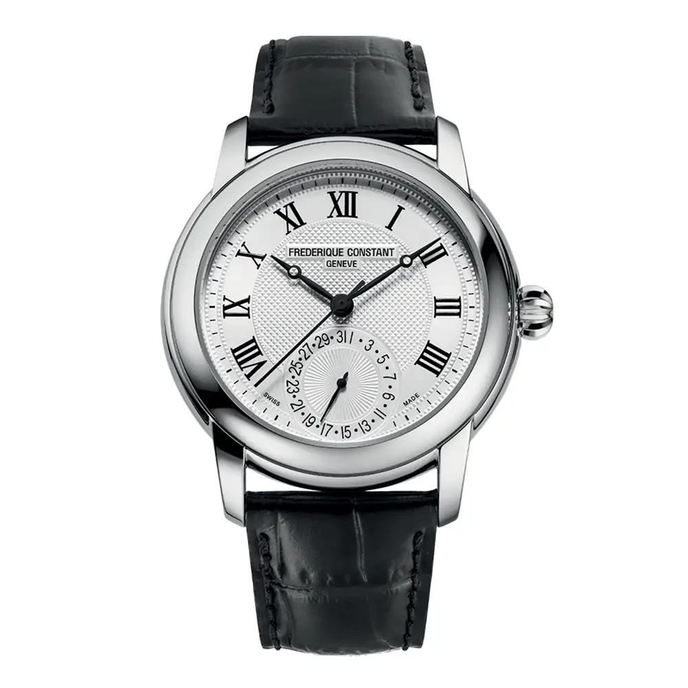 frederique-constant-fc-710mc4h6-maxime-watch-42mm Frederique Constant FC-710MC4H6 chính hãng, mặt trắng, dây da đen, size 40mm