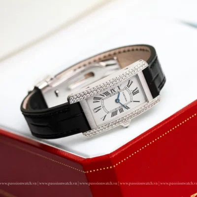 dong ho cartier tank americaine 18k white gold 1713 4 | Passion Watch