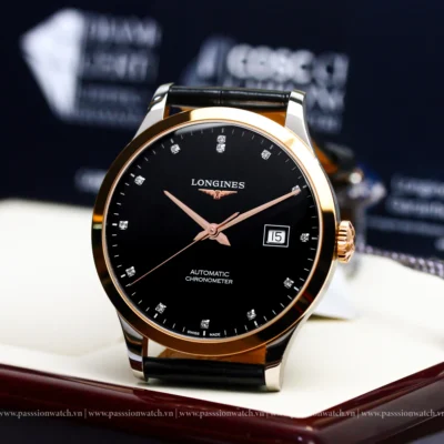 dong ho longines record collection l2 821 5 57 2 l28215572 8 | Passion Watch