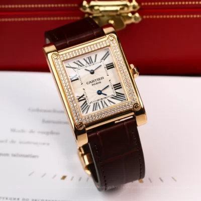 Cartier Tank A Vis Dual Time 2594 - Chính Hãng Giá Tốt - Passion Watch