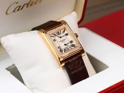 dong ho cartier tank a vis dual time 2594 | Passion Watch