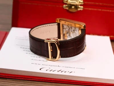 dong ho cartier tank a vis dual time 2594 7 | Passion Watch