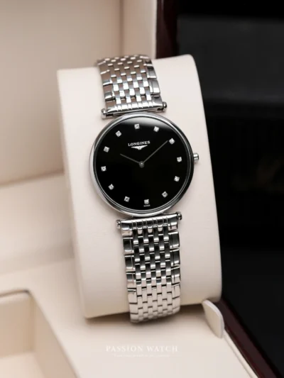 Longines La Grande Classique L4.709.4.58.6 cọc số kim cương. Dây vỏ thép không gì đã qua sử dụng