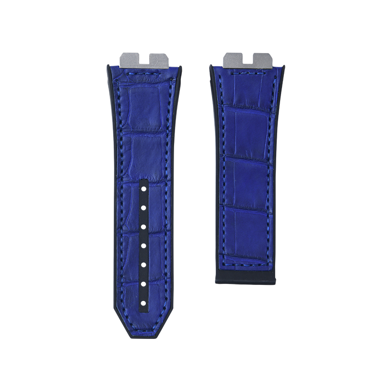 day-cao-su-boc-da-ca-sau-cho-hublot-bigbang-unico-411-414-45mm-royal-blue Dây Cao Su Bọc Da Cá Sấu Cho Hublot Bigbang Unico 411 414 (45mm) Royal Blue