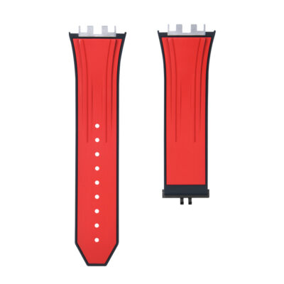Dây Cao Su Cho Hublot Bigbang Spirit 642 (42mm) Light Red/Black