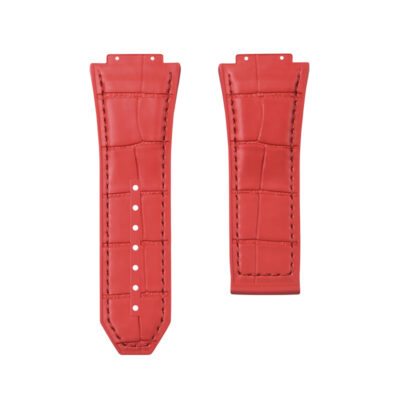 Dây Cao Su Cho Hublot Bigbang Spirit 601 (45mm) Vân Cá Sấu Red
