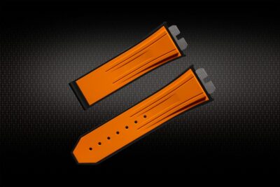 Dây Cao Su Cho Hublot Bigbang Unico Chronograph 421 (44mm) Orange/Black