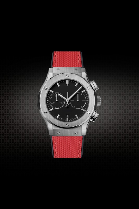 day-cao-su-cho-hublot-classic-fusion-chronograph-42-45mm-grid-red-2 3864b0b614 | Passion Watch