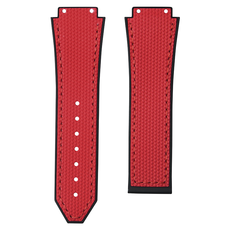 day-cao-su-cho-hublot-classic-fusion-chronograph-42-45mm-grid-red Dây cao su cho Hublot Classic Fusion Chronograph (42/45mm) Grid Red