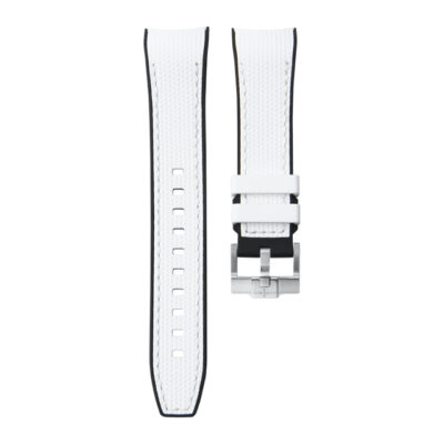 Dây Cao Su Cho Omega Seamaster 300 2021 (41mm) White/Black