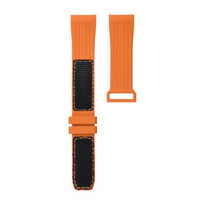 Dây Cao Su Velcro Cho Omega Seamaster Diver 300M 2018 (42mm) Orange