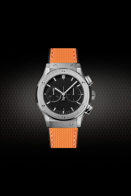 day-cao-su-cho-hublot-classic-fusion-chronograph-42-45mm-grid-orange-2 4dfe91ab0b | Passion Watch