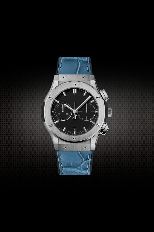 day-cao-su-boc-da-ca-sau-cho-hublot-classic-fusion-chronograph-42-45mm-blue-green-1 C99B431 | Passion Watch