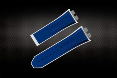 Dây Cao Su Cho Hublot Bigbang Unico 411 414 (45mm) Royal Blue/White