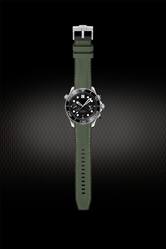 day-cao-su-cho-omega-seamaster-300m-chronograph-44mm-olive-green-3 day cao su cho omega seamaster 300m chronograph 44mm olive green 3 | Passion Watch