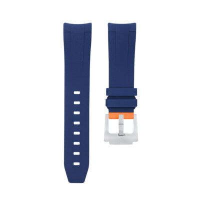 Dây Cao Su Cho Omega Seamaster Planet Ocean 600M 2012 (45.5mm) Blue/Orange