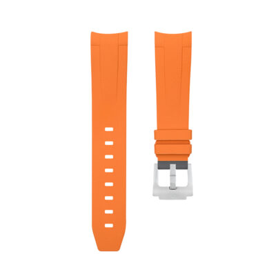 Dây Cao Su Cho Omega Seamaster Planet Ocean 600M 2016 (43.5mm) Orange/Grey