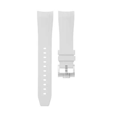Dây Cao Su Cho Omega Speedmaster Two Counters (44.25mm) White