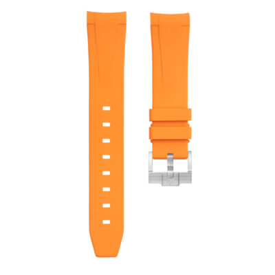 Dây Cao Su Cho Rolex GMT-Master II 126710 (Khóa Đơn) Orange