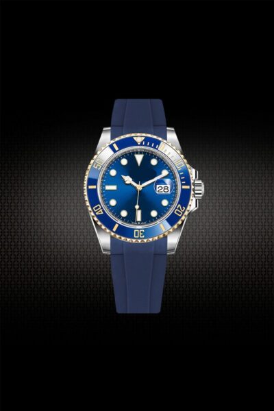 day cao su cho rolex submariner 126610 124060 126613 dark blue 3 | Passion Watch