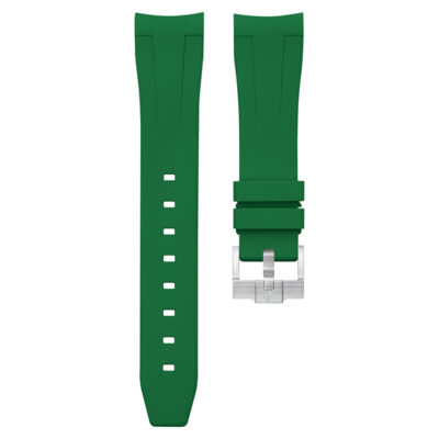 Dây Cao Su Cho Rolex Submariner 126610 - 124060 - 126613 (Khóa đơn) Green