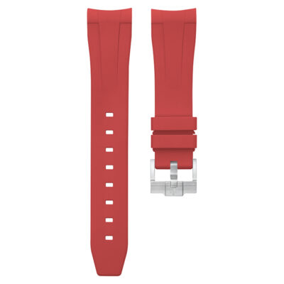 Dây Cao Su Cho Rolex Submariner 126618 (Khóa đơn) Red