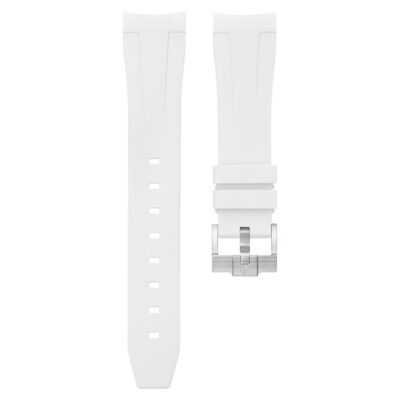 Dây Cao Su Cho Rolex Submariner 126618 (Khóa đơn) White