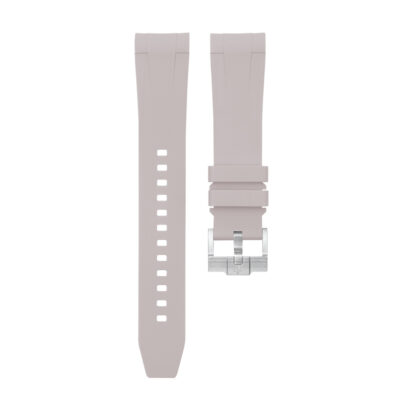 Dây Cao Su Cho Rolex Submariner 16610 - 16613 (Khóa Đơn) Light Grey