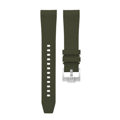 Dây Cao Su Cho Rolex Submariner 16610 - 16613 (Khóa Đơn) Olive Green