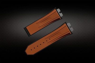 Dây Cao Su Cho Hublot Bigbang Unico 411 414 (45mm) Brown/Black
