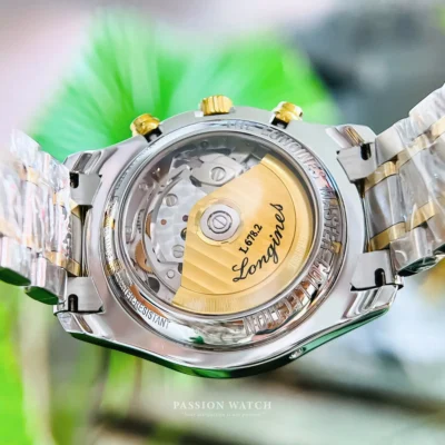 longines master collection l2 673 5 78 7 like new 9 Longines Master Collection L2.673.5.78.7 Like New máy automatic L678.2 25 chân kính, 28’800 vph và trữ cót 42h