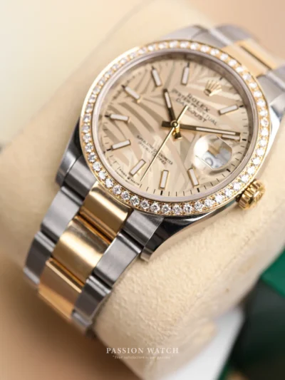 rolex datejust 36 126283 mat so la co vang vanh kim cuong custom 6 rolex datejust 36 126283 mat so la co vang vanh kim cuong custom 6 | Passion Watch