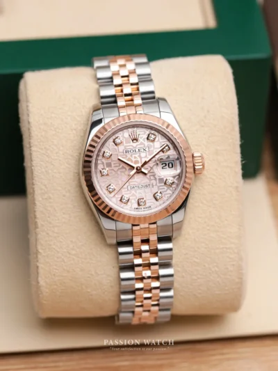 Rolex Lady-Datejust 26 179171 Mặt Số Vi Tính Hồng Cọc Số Kim Cương | Passion Watch